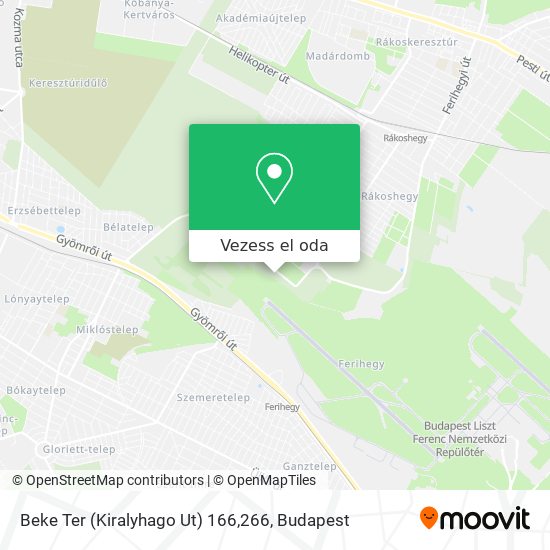 Beke Ter (Kiralyhago Ut) 166,266 térkép