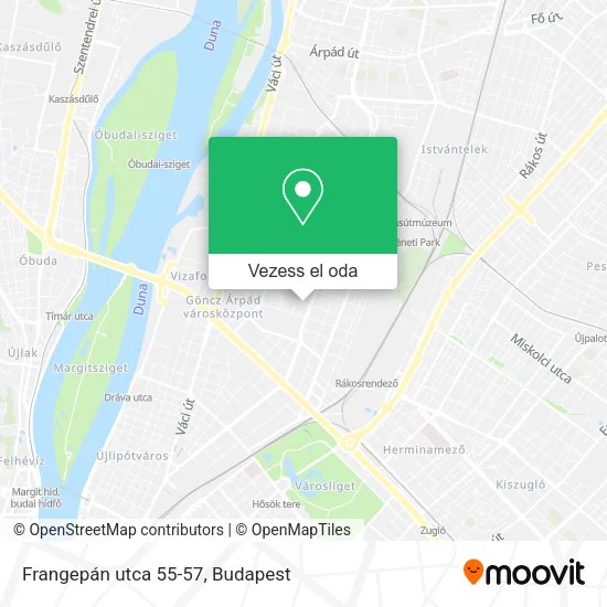 Frangepán utca 55-57 térkép