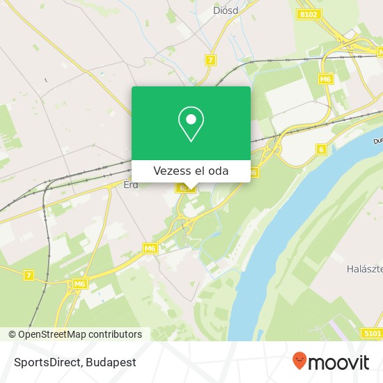 SportsDirect térkép