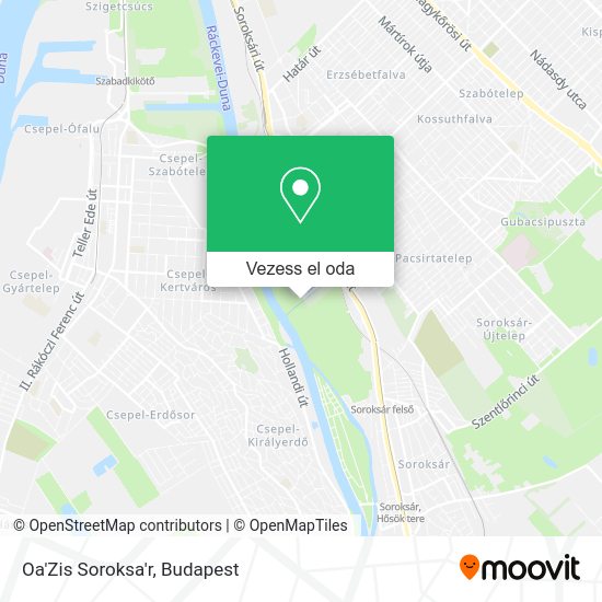 Oa'Zis Soroksa'r térkép