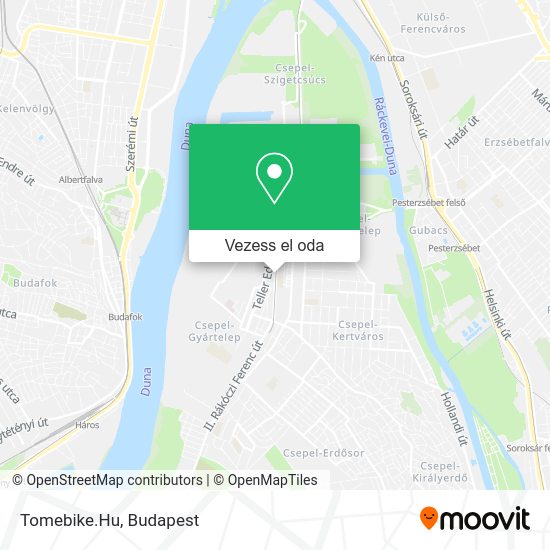 Tomebike.Hu térkép