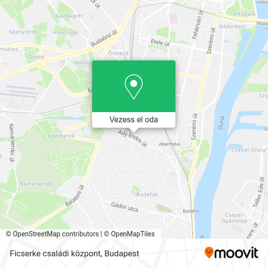 Ficserke családi központ térkép