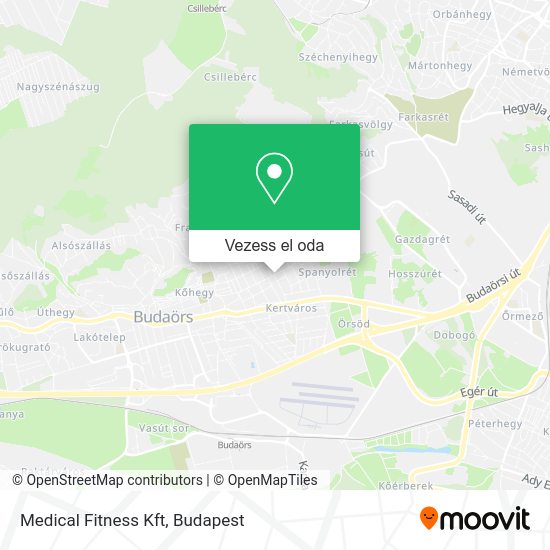 Medical Fitness Kft térkép