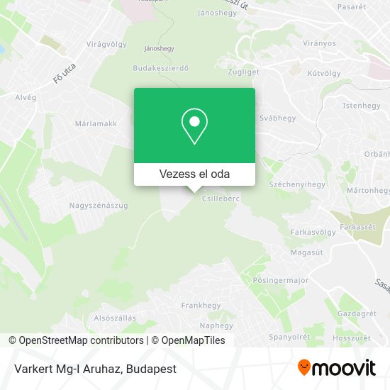 Varkert Mg-I Aruhaz térkép