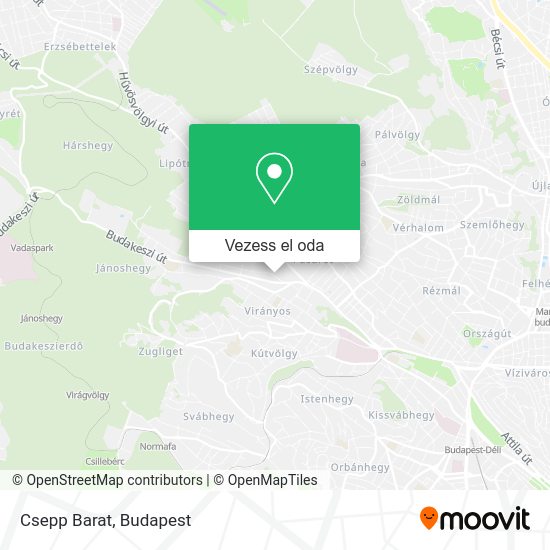 Csepp Barat térkép