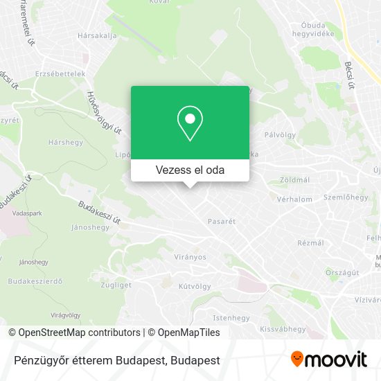 Pénzügyőr étterem Budapest térkép