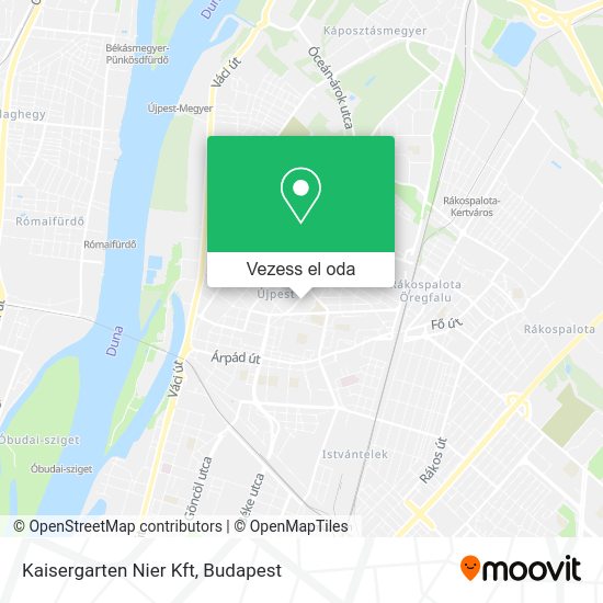 Kaisergarten Nier Kft térkép