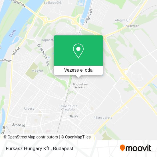 Furkasz Hungary Kft. térkép