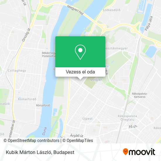 Kubik Márton László térkép