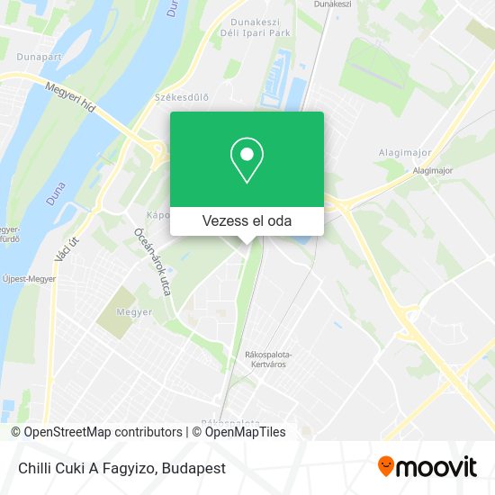 Chilli Cuki A Fagyizo térkép