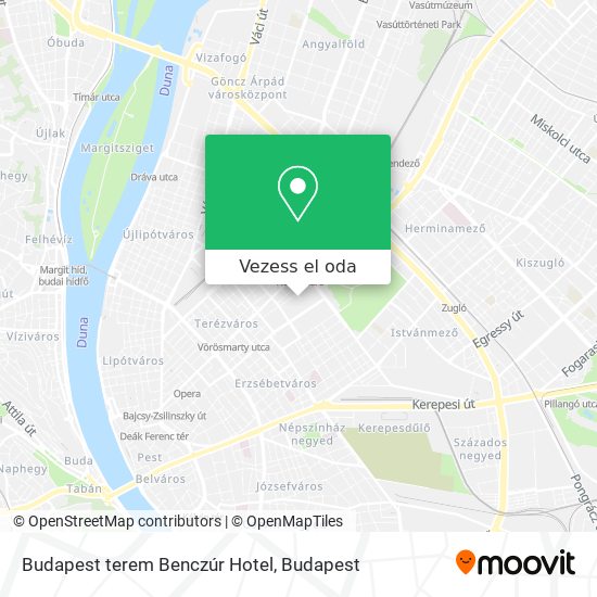 Budapest terem Benczúr Hotel térkép