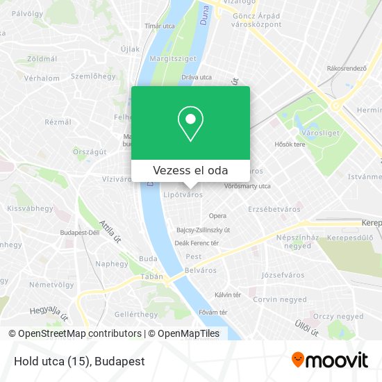 Hold utca (15) térkép