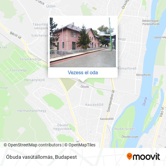 Óbuda vasútállomás térkép