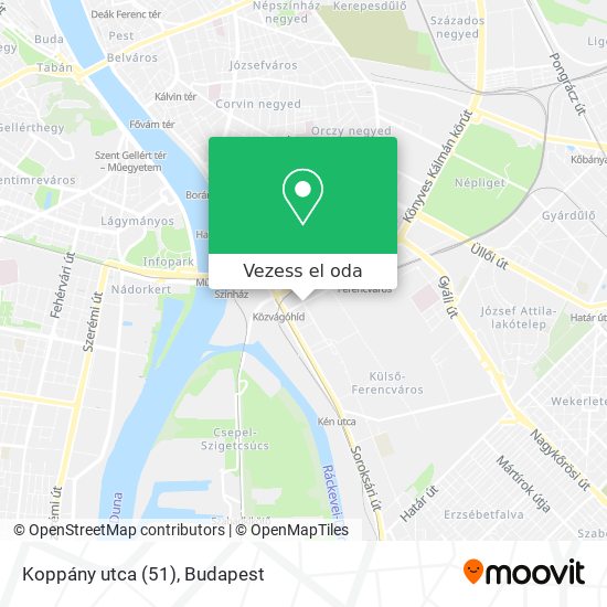 Koppány utca (51) térkép
