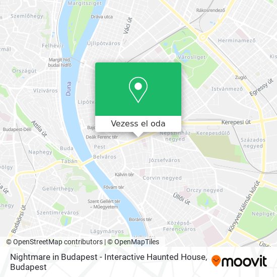 Nightmare in Budapest - Interactive Haunted House térkép