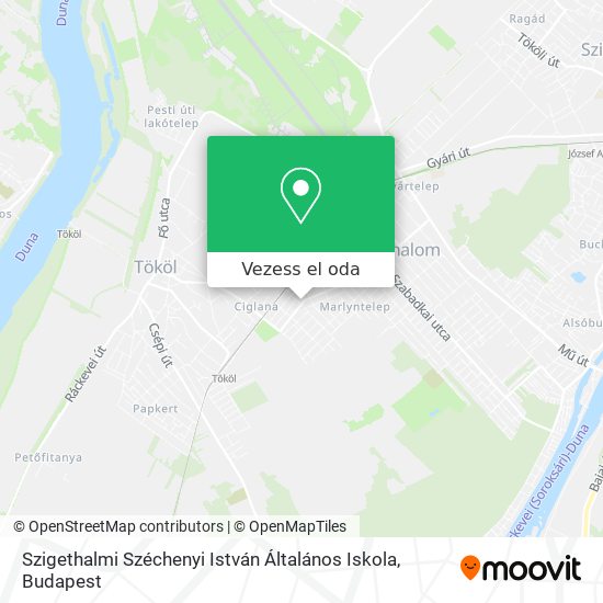 Szigethalmi Széchenyi István Általános Iskola térkép