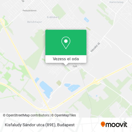 Kisfaludy Sándor utca (89E) térkép