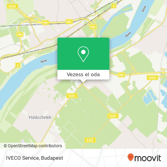 IVECO Service térkép