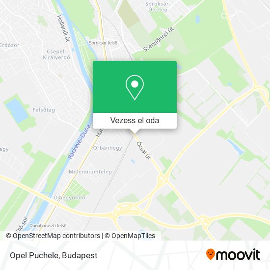 Opel Puchele térkép