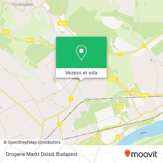 Drogerie Markt Diósd térkép