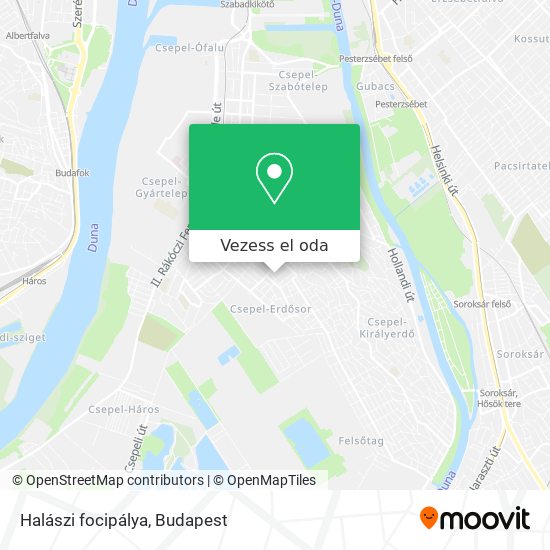 Halászi focipálya térkép