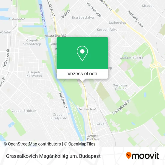 Grassalkovich Magánkollégium térkép