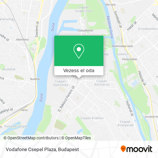 Vodafone Csepel Plaza térkép