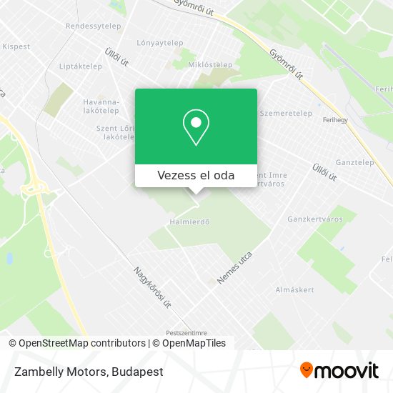 Zambelly Motors térkép