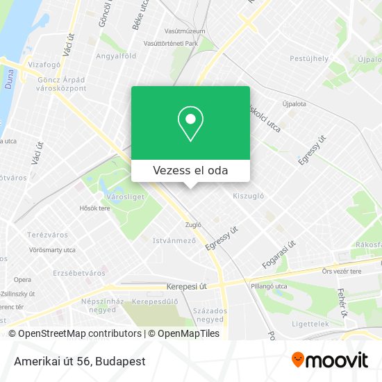 Amerikai út 56 térkép