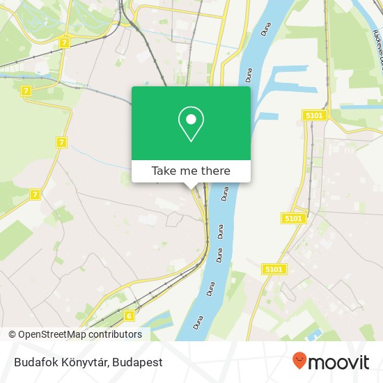 Budafok Könyvtár térkép
