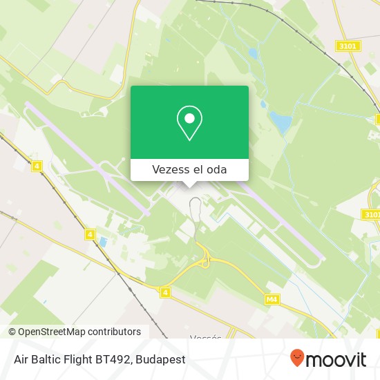 Air Baltic Flight BT492 térkép