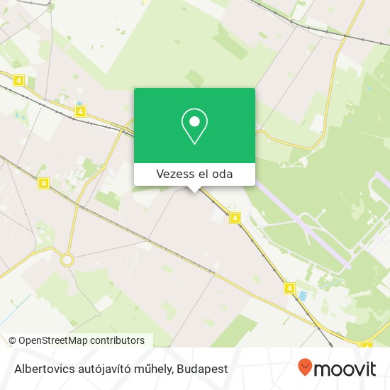 Albertovics autójavító műhely térkép