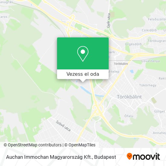 Auchan Immochan Magyarország Kft. térkép