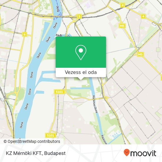KZ Mérnöki KFT. térkép