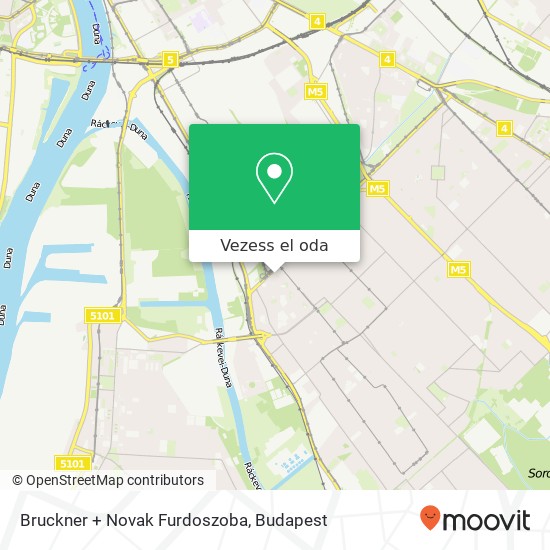 Bruckner + Novak Furdoszoba térkép
