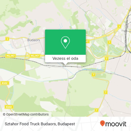 Sztahor Food Truck Budaors térkép