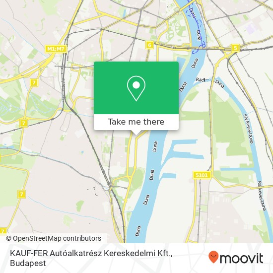 KAUF-FER Autóalkatrész Kereskedelmi Kft. térkép