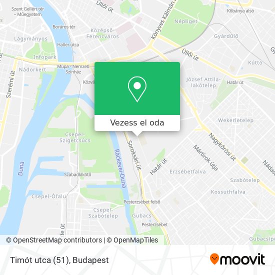 Timót utca (51) térkép