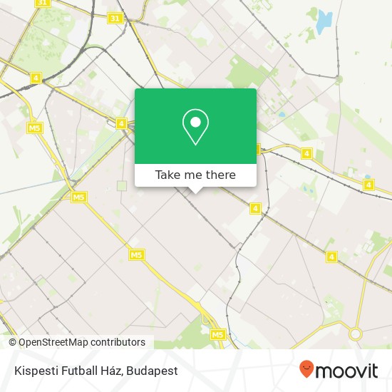 Kispesti Futball Ház térkép