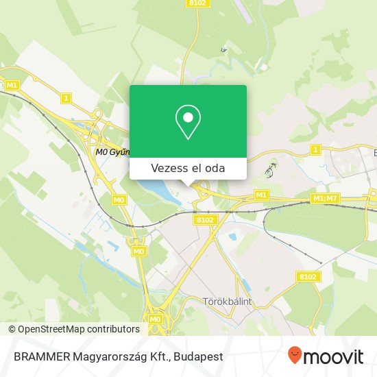 BRAMMER Magyarország Kft. térkép