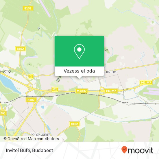 Invitel Büfé térkép