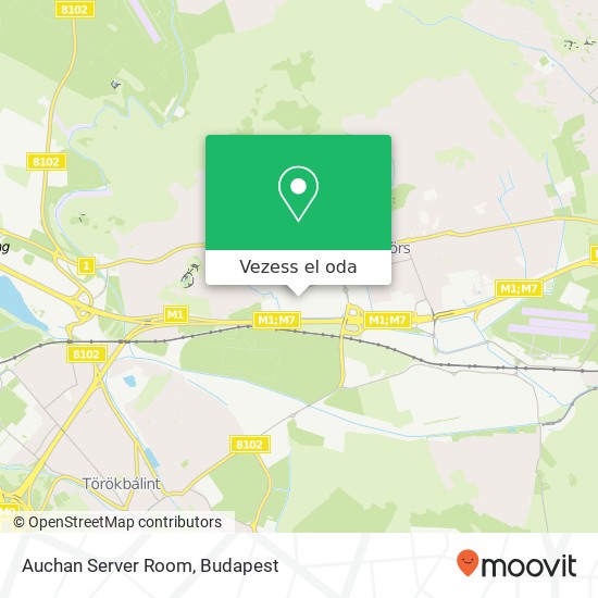 Auchan Server Room térkép
