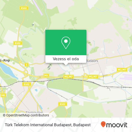 Türk Telekom International Budapest térkép