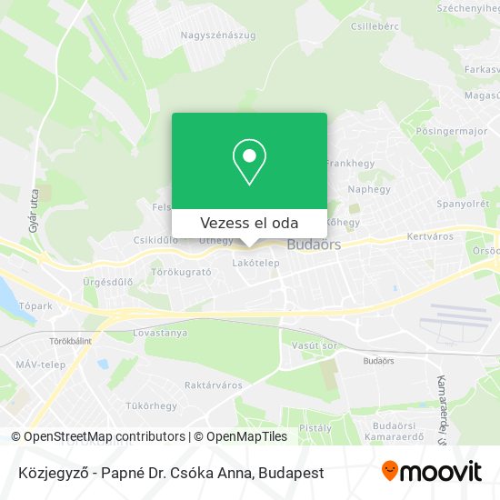 Közjegyző - Papné Dr. Csóka Anna térkép