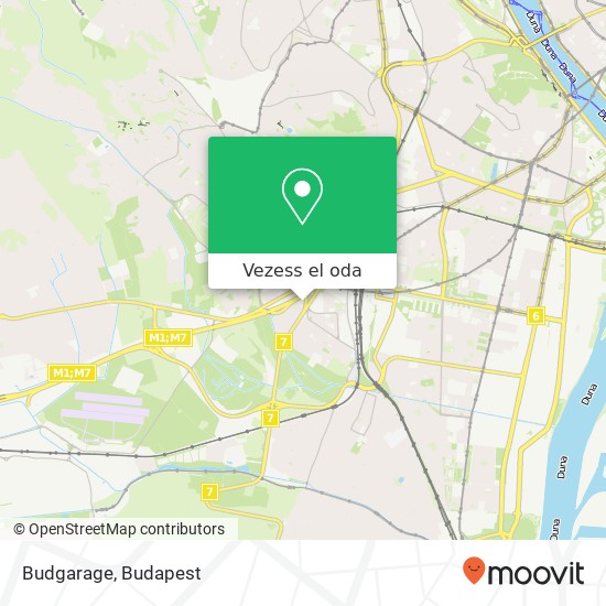 Budgarage térkép