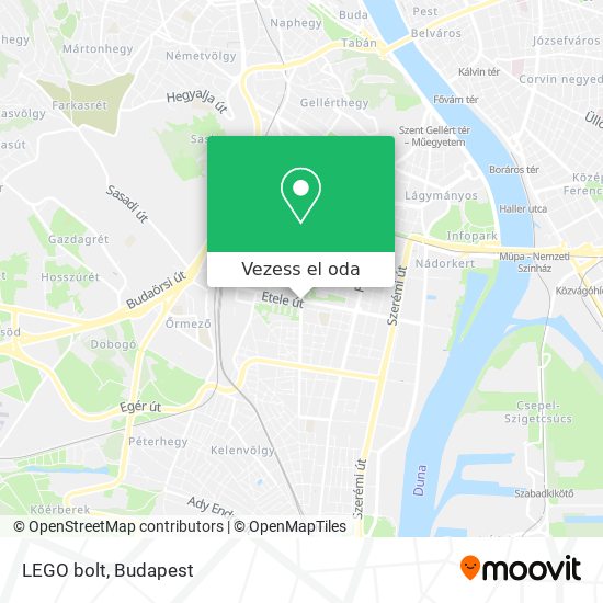 LEGO bolt térkép