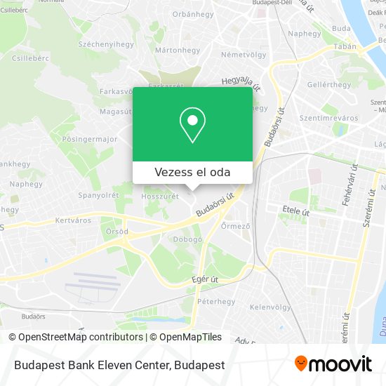 Budapest Bank Eleven Center térkép