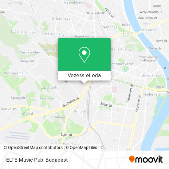 ELTE Music Pub térkép