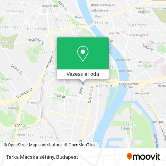 Tarka Macska sétány térkép