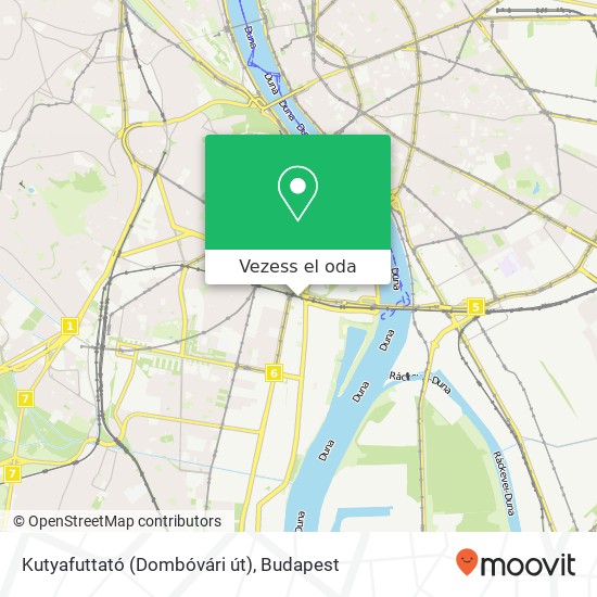 Kutyafuttató (Dombóvári út) térkép